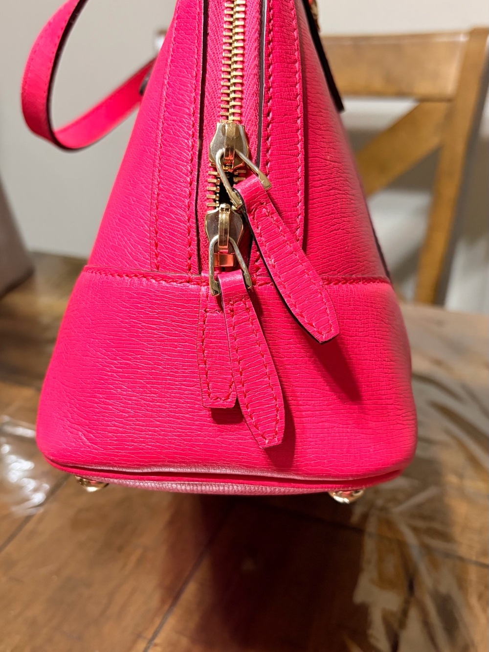 Gucci Hot Pink Dome Satchel with Gold Hardware - Picture 6 of 16
